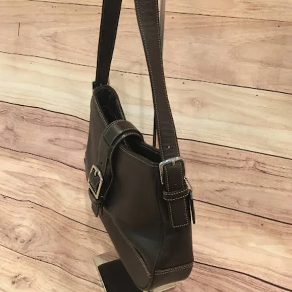 Vintage Coach Brown Leather Shoulder Bag - Picture 4 of 6